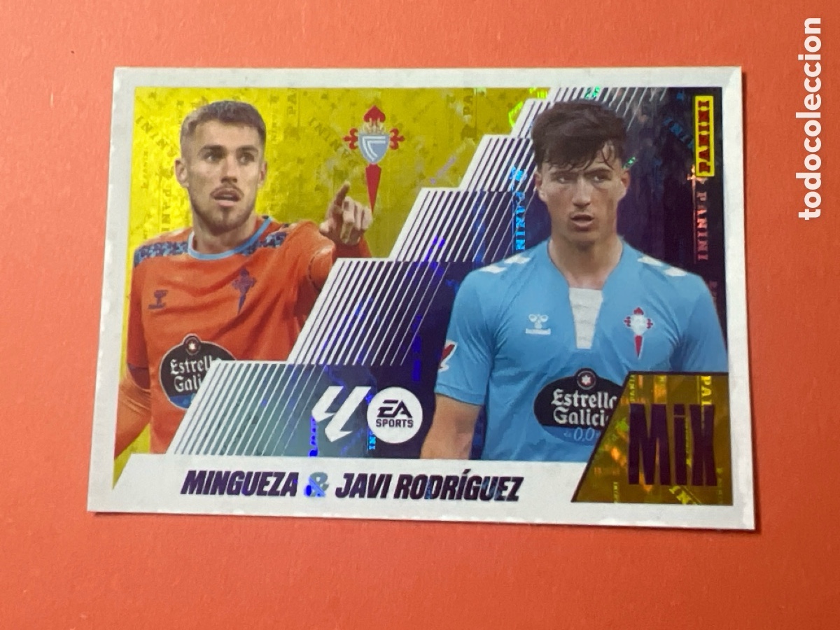 Figurine di Calcio: C3191. CROMO PANINI LIGA ESTE 2025-26 (25 - 26) - MIX N&ordm; 18 - MINGUEZA Y JAVI RODR&Iacute;GUEZ - CELTA