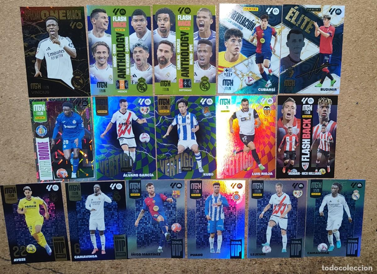 Cromos de f&uacute;tbol: MEGACRACKS 25/26 LOTE 16 CARTAS ESPECIALES CON SPECIAL ONE BLACK ### PANINI
