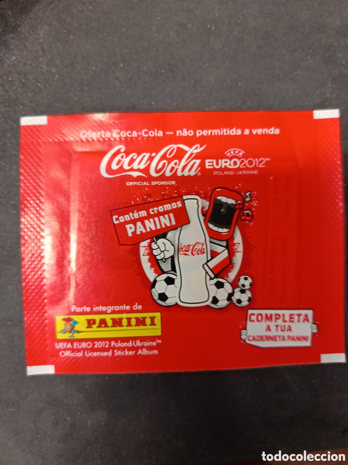 Cromos de f&uacute;tbol: Sobre de cromos sin abrir coca cola Euro 2012