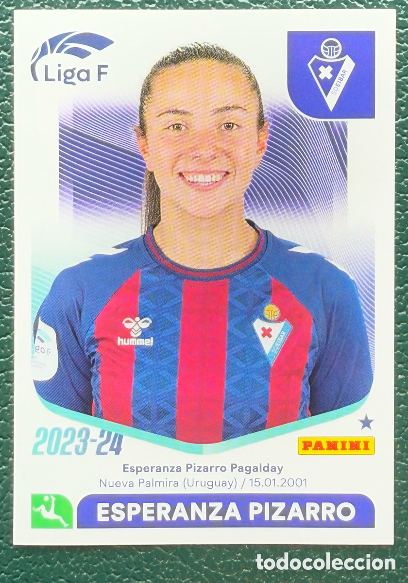 Fu&szlig;ball-Sticker: 119 ESPERANZA PIZARRO SD EIBAR CROMOS ALBUM LIGA FEMENINA LIGA F 2023 2024 PANINI
