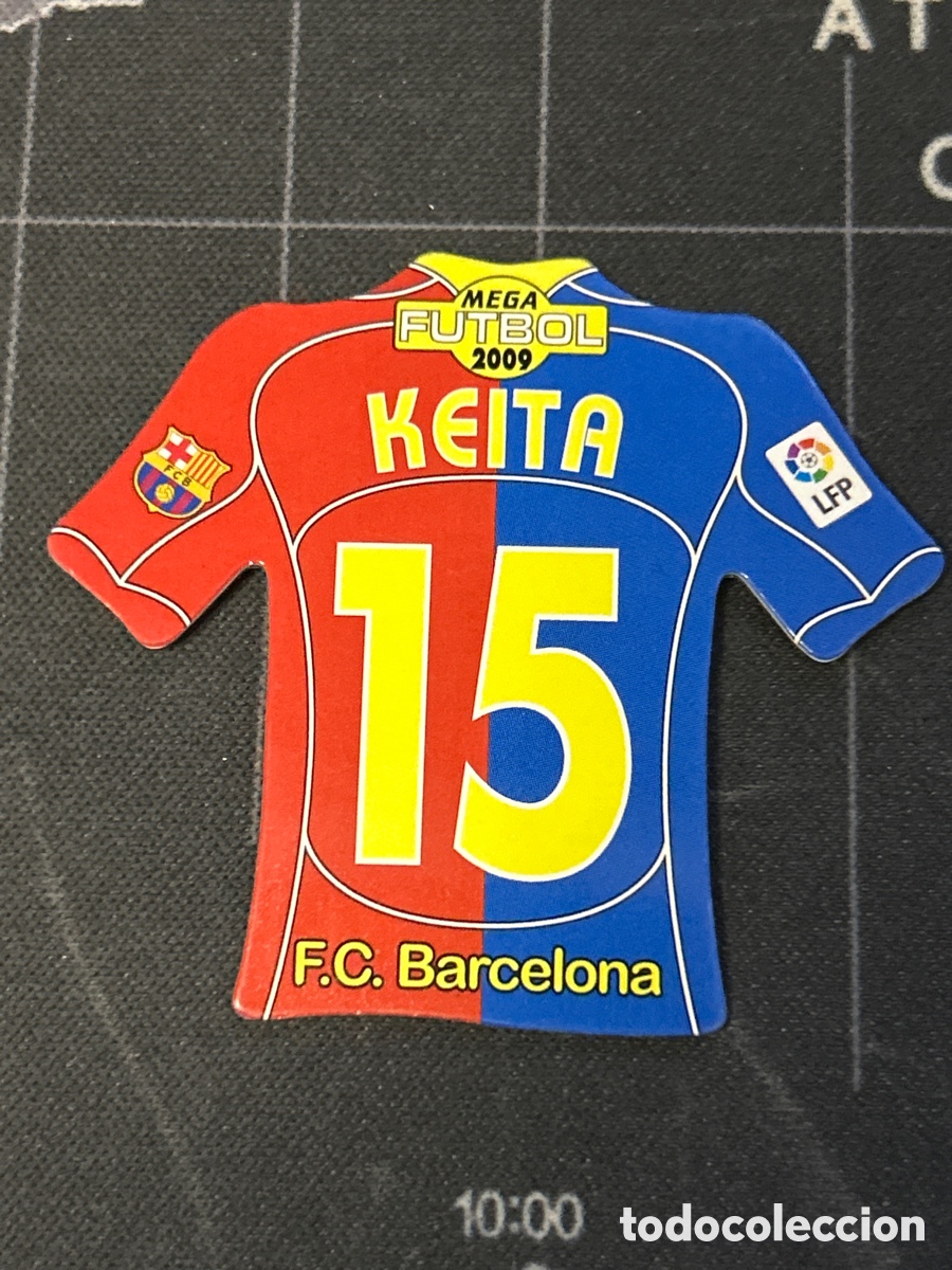 Figurine di Calcio: 15 KEITA (BARCELONA) IMAN CAMISA CAMISETA MEGA FUTBOL MAGNETS LIGA 2008 2009 08 09