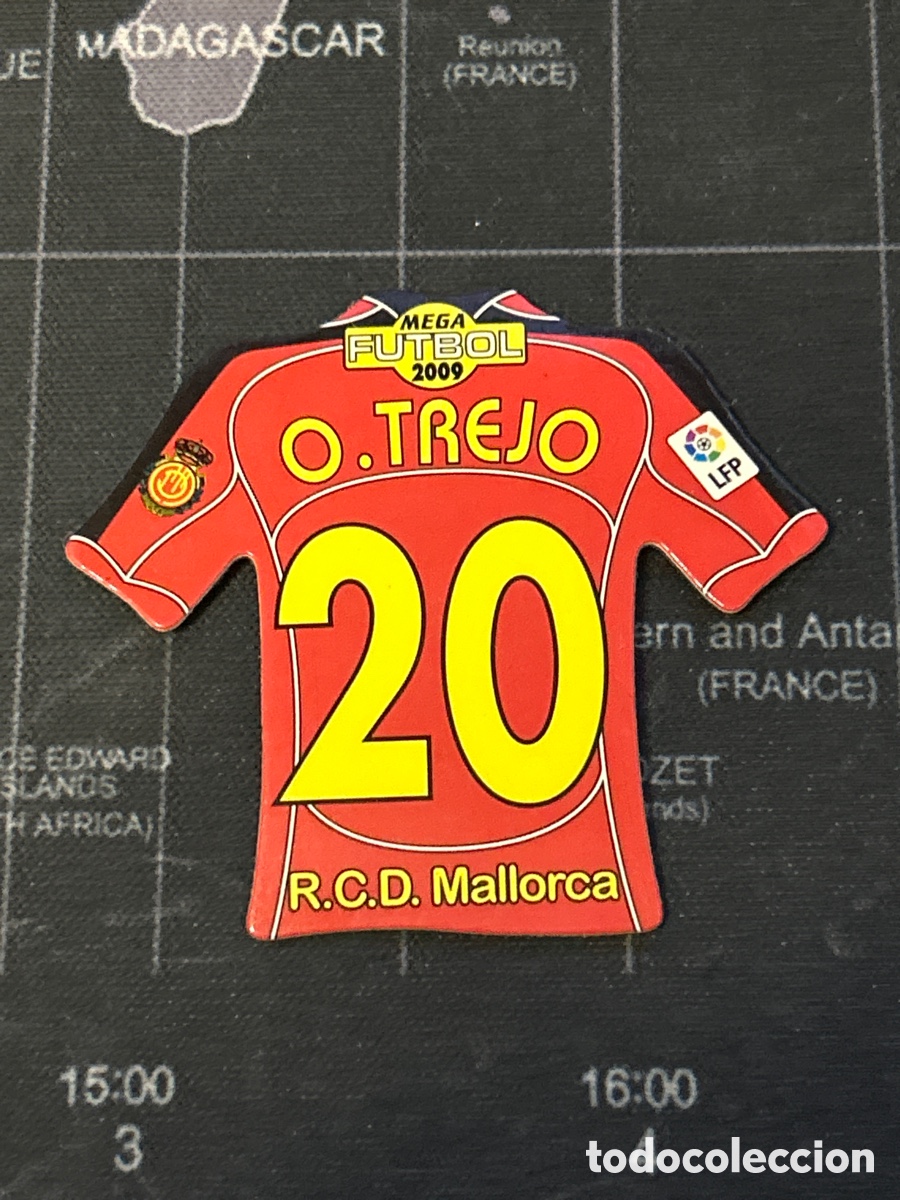 Cromos de f&uacute;tbol: 20 OSCAR TREJO (MALLORCA) IMAN CAMISA CAMISETA MEGA FUTBOL MAGNETS LIGA 2008 2009 08 09
