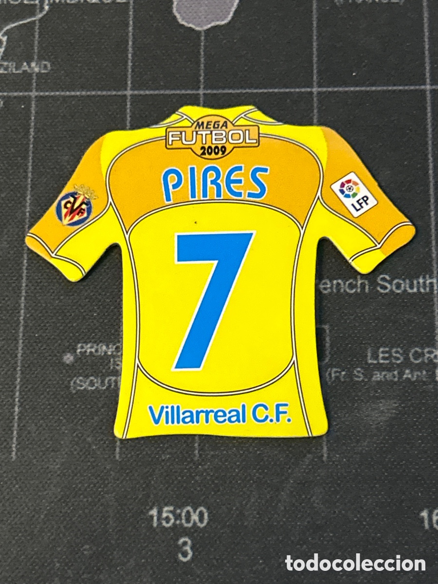 Cartes &agrave; collectionner de Football: 7 PIRES (VILLARREAL) IMAN CAMISA CAMISETA MEGA FUTBOL MAGNETS LIGA 2008 2009 08 09