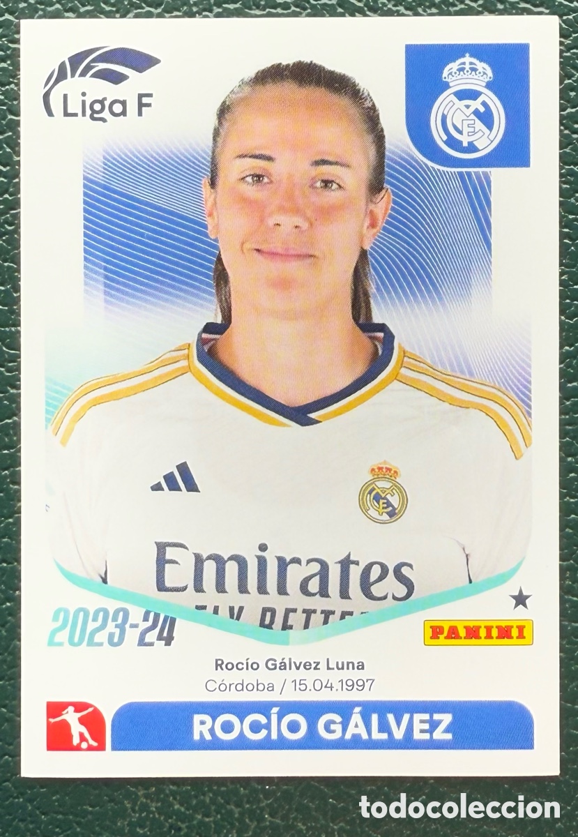 Cartes &agrave; collectionner de Football: 209 ROCIO GALVEZ REAL MADRID CF CROMOS ALBUM LIGA FEMENINA LIGA F 2023 2024 PANINI