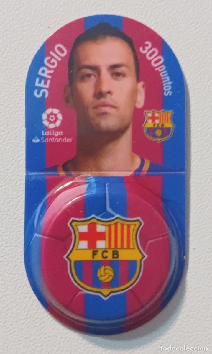 Fu&szlig;ball-Sticker: CROMO GREFULIGA FICHA FUTBOL 2018 2019 F.C BARCELONA SERGIO PROMOCION GREFUSA