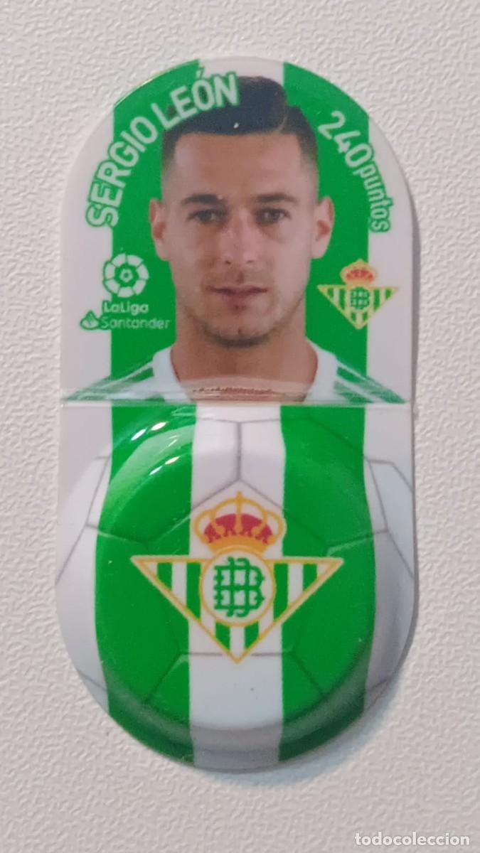 Figurine di Calcio: CROMO GREFULIGA FICHA FUTBOL 2018 2019 BETIS SERGIO LEON PROMOCION GREFUSA