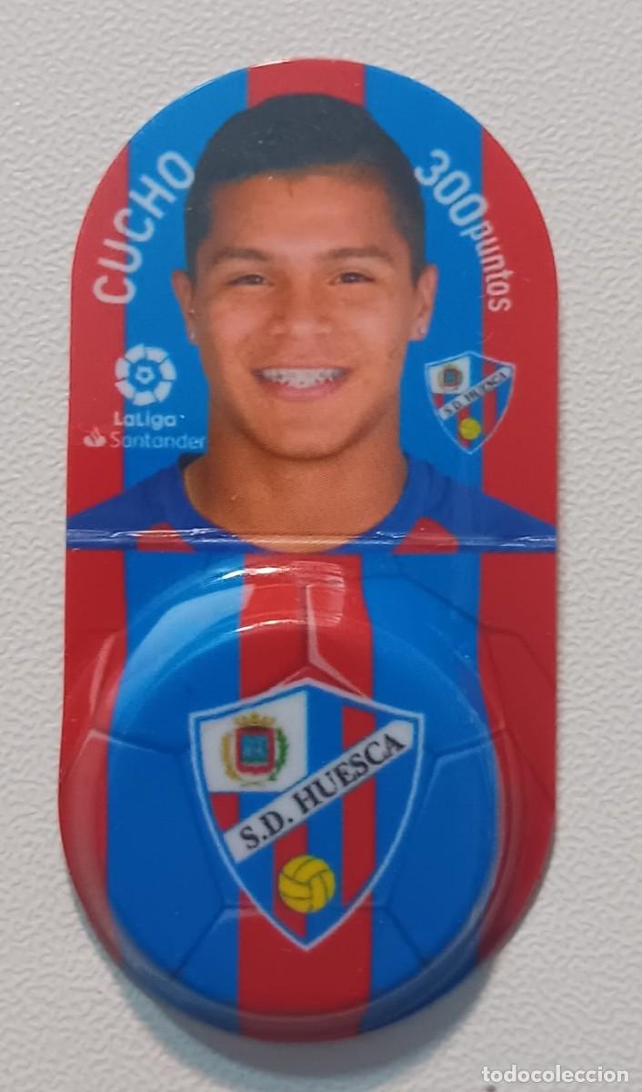 Fu&szlig;ball-Sticker: CROMO GREFULIGA FICHA FUTBOL 2018 2019 HUESCA CUCHO PROMOCION GREFUSA