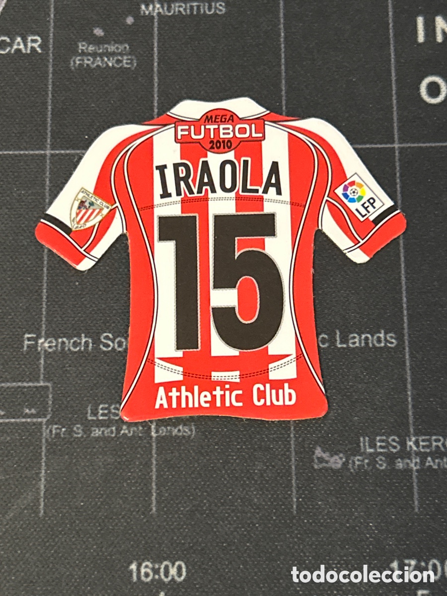 Cromos de F&uacute;tbol: 15 IRAOLA (ATHLETIC BILBAO) IMAN CAMISA CAMISETA MEGA FUTBOL MAGNETS LIGA 2009 2010 09 10