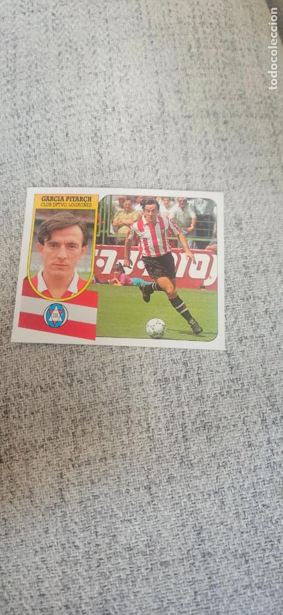 Cromos de f&uacute;tbol: Garc&iacute;a pitach logro&ntilde;es despegado este 1991 1992 91 92 - Foto 1