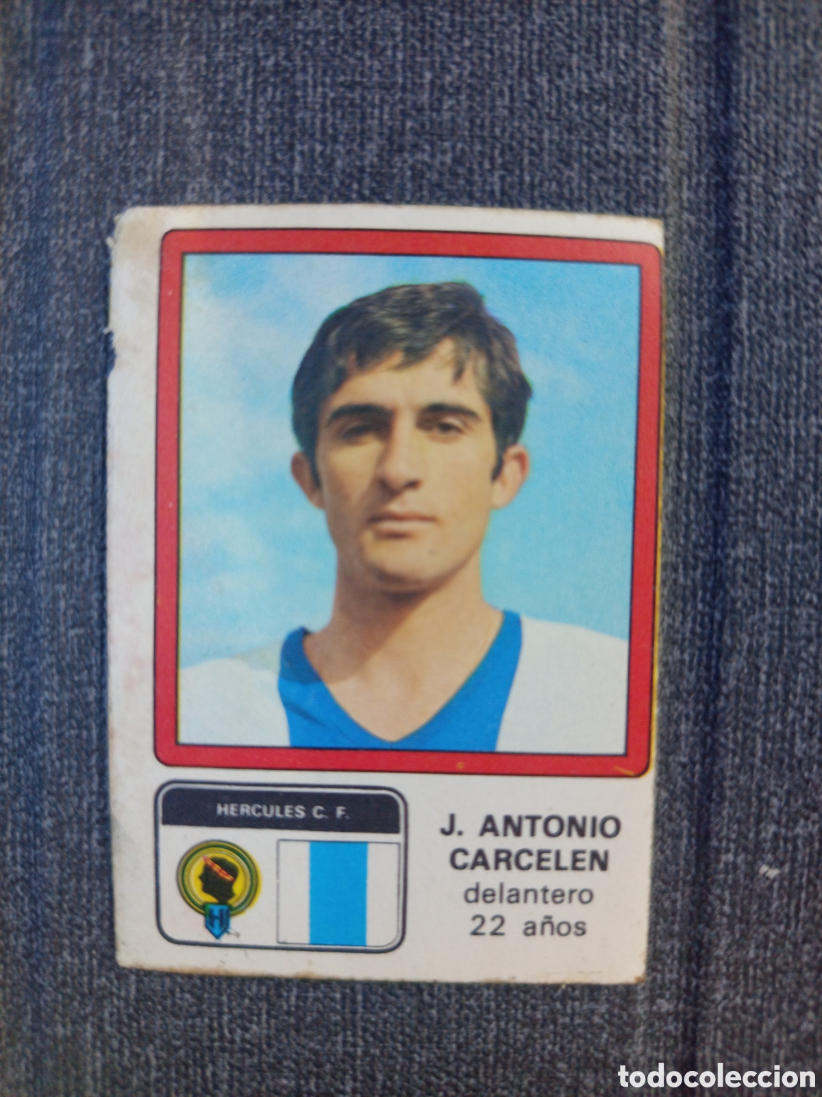 Cromos de F&uacute;tbol: ❇️ CROMO J. ANTONIO CARCELEN H&Eacute;RCULES 129 1976 1977 76 77 VULCANO RECUPERADO DE &Aacute;LBUM ❇️