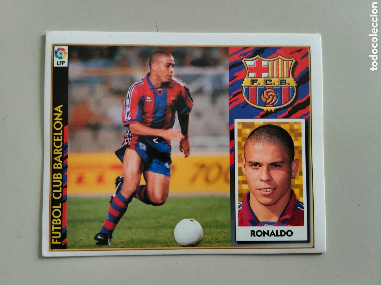 Cromos de F&uacute;tbol: Ediciones ESTE 1997-98 Ronaldo Nazario Baja FC Barcelona Sin pegar