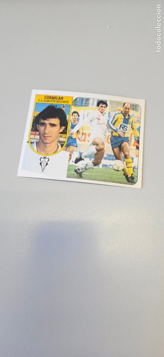 Fu&szlig;ball-Sticker: corbalan lbacete esete 1991 1992 91 92 despegado
