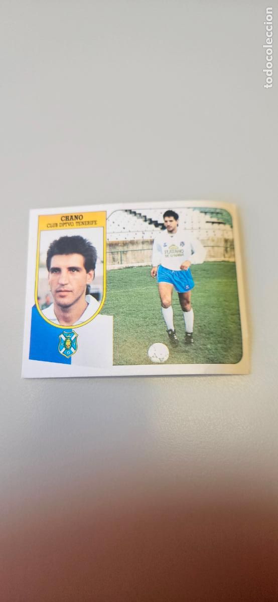 Fu&szlig;ball-Sticker: tenerife chano fichaje 15 este 1991 1992 91 92 despegado