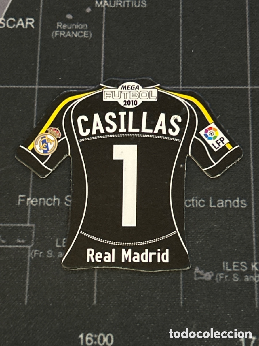 Cartes &agrave; collectionner de Football: 1 CASILLAS (REAL MADRID) IMAN CAMISA CAMISETA MEGA FUTBOL MAGNETS LIGA 2009 2010 09 10