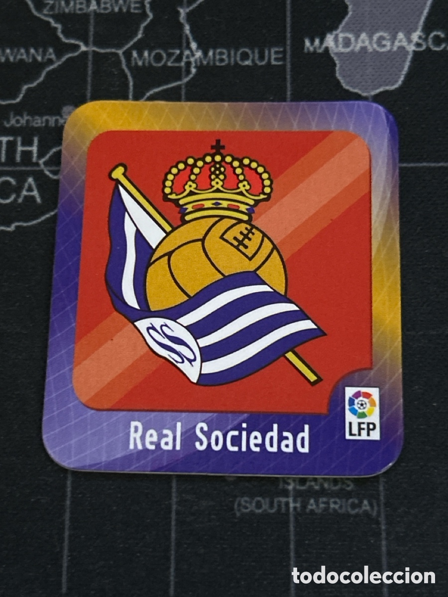 Cromos de f&uacute;tbol: ESCUDO (REAL SOCIEDAD) IMAN CAMISA CAMISETA MEGA FUTBOL MAGNETS LIGA 2009 2010 09 10