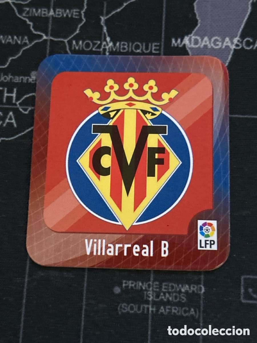 Cromos de f&uacute;tbol: ESCUDO (VILLARREAL B) IMAN CAMISA CAMISETA MEGA FUTBOL MAGNETS LIGA 2009 2010 09 10