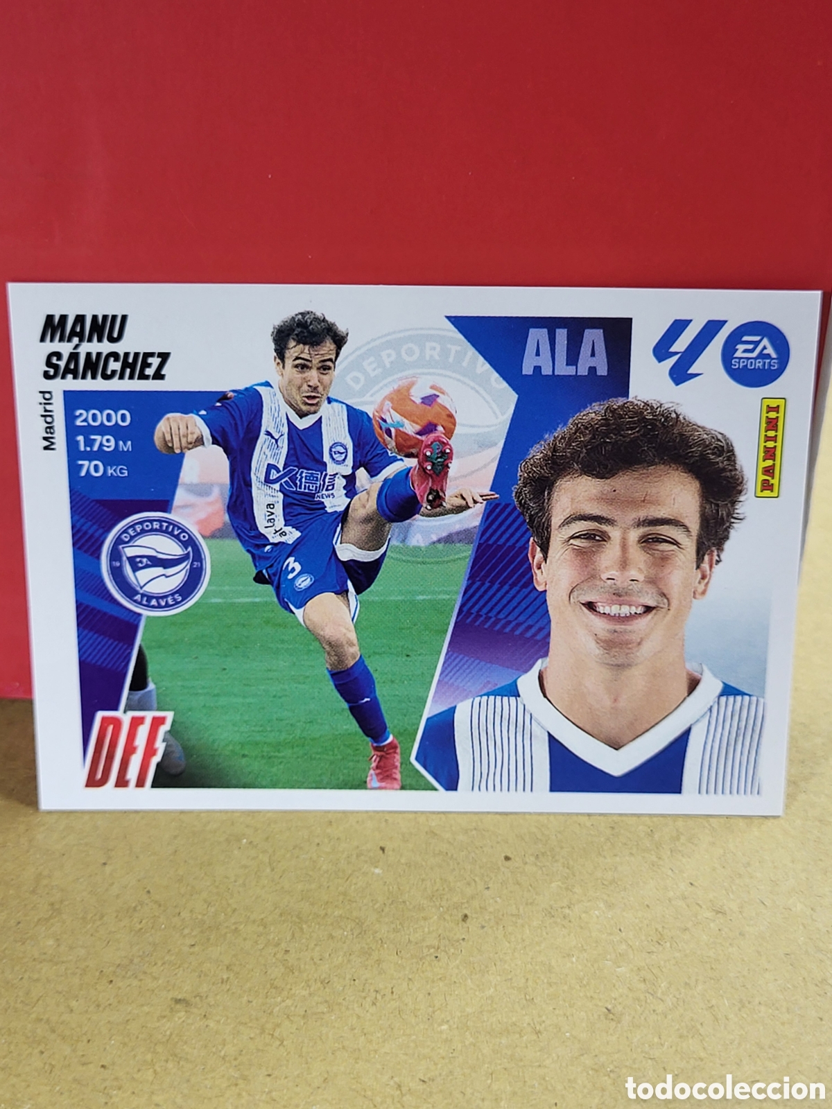 Cartes &agrave; collectionner de Football: MANU SANCHEZ ALAVES CROMO N&ordm; 10 LIGA ESTE 25 26 2025 2026 PANINI