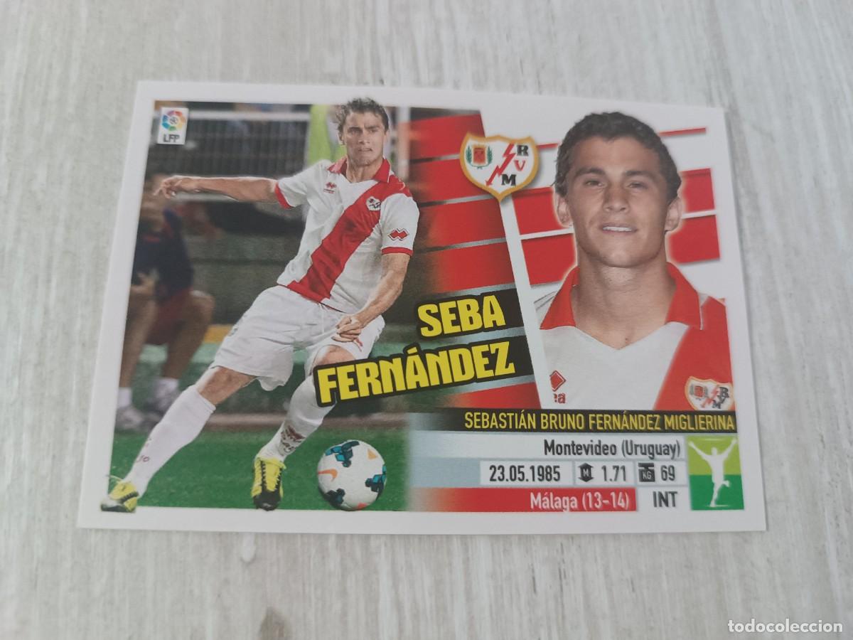 Cromos de f&uacute;tbol: SEBA FERN&Aacute;NDEZ FICHAJE 62 LIGA ESTE 2013 2014 13 14. NUNCA PEGADO.