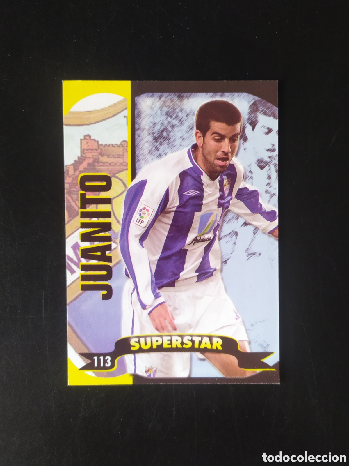 Fu&szlig;ball-Sticker: Mundicromo top Liga 2004 2005 04 05 Juanito superstar mate n&deg; 113 M&aacute;laga