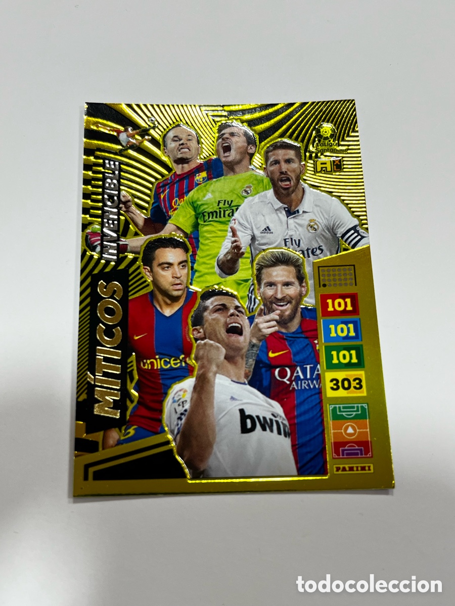 Cromos de F&uacute;tbol: M&iacute;ticos Invencible Mito Miticos Adrenalyn XL 22 23 Mitos Panini Messi Cristiano