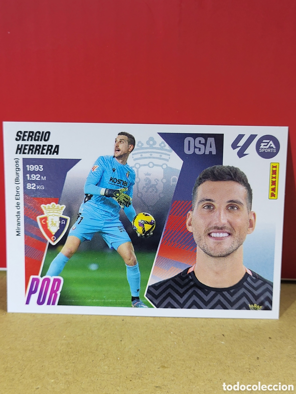 Cromos de f&uacute;tbol: SERGIO HERRERA OSASUNA N&ordm; 3 LIGA ESTE 25 26 2025 2026 PANINI