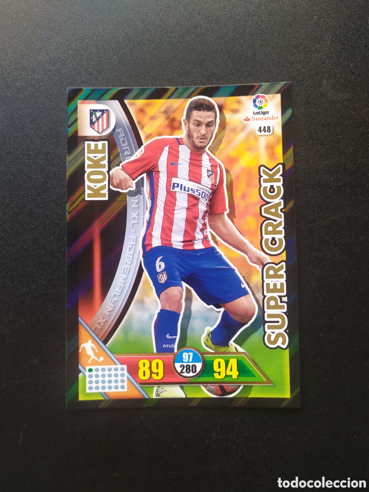 Cromos de f&uacute;tbol: Adrenalyn 2016 2017 16 17 panini Koke super crack n&deg; 448 Atl&eacute;tico Madrid