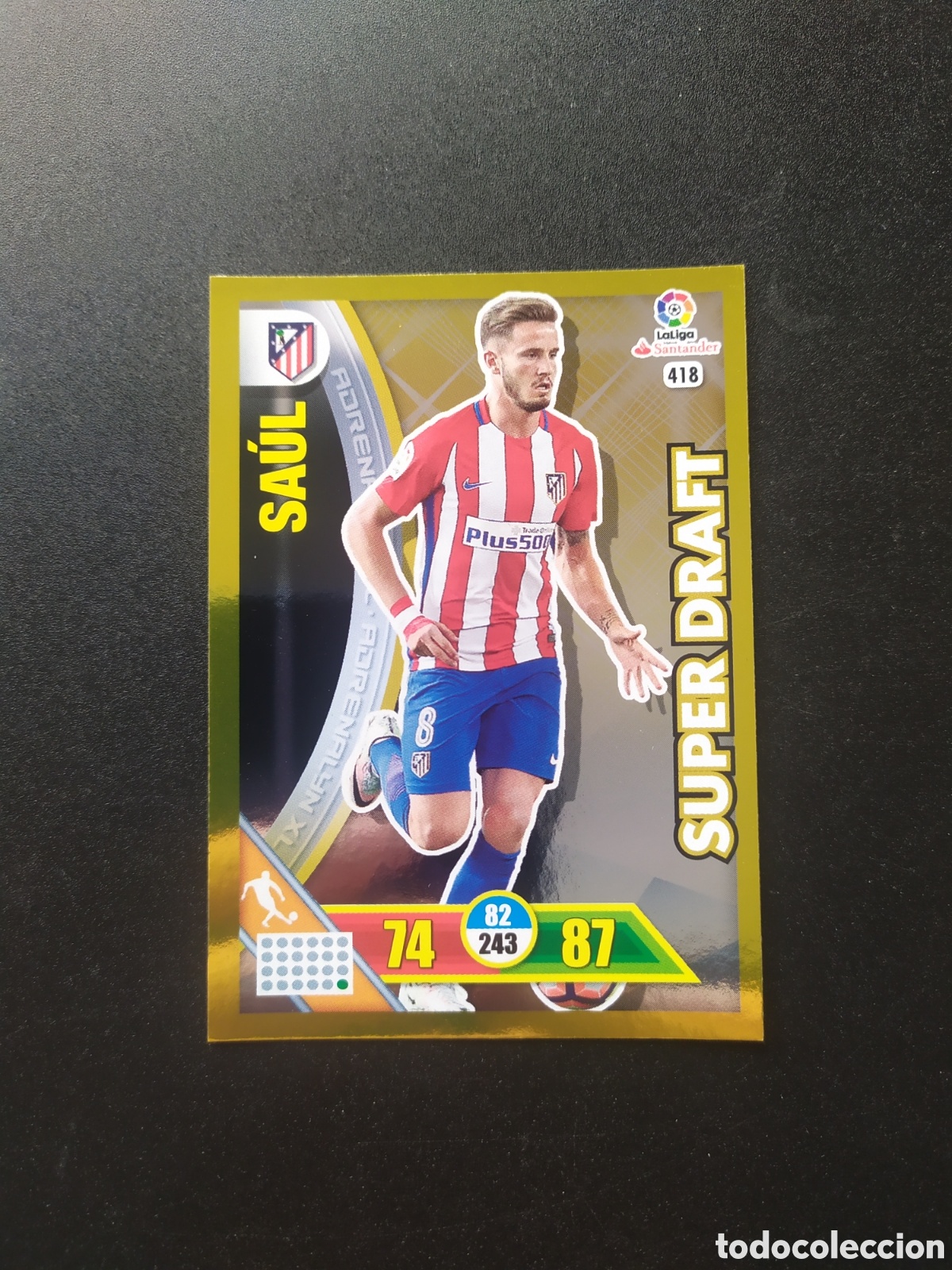 Cromos de F&uacute;tbol: Adrenalyn 2016 2017 16 17 panini Saul super draft n&deg; 418 Atl&eacute;tico Madrid