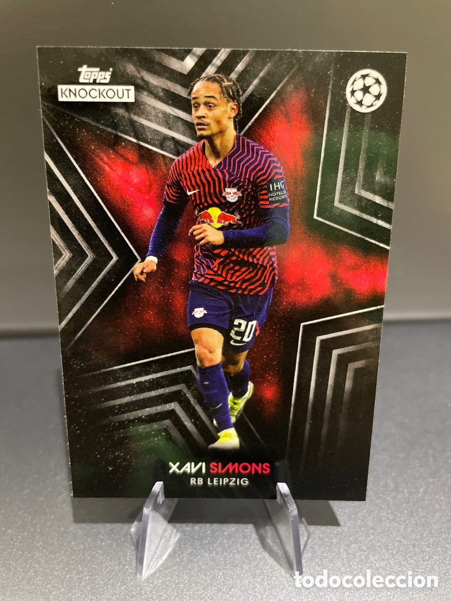 Cromos de f&uacute;tbol: Xavi Simons Topps Knockout UCL 2023-24 Leipzig - Foto 1