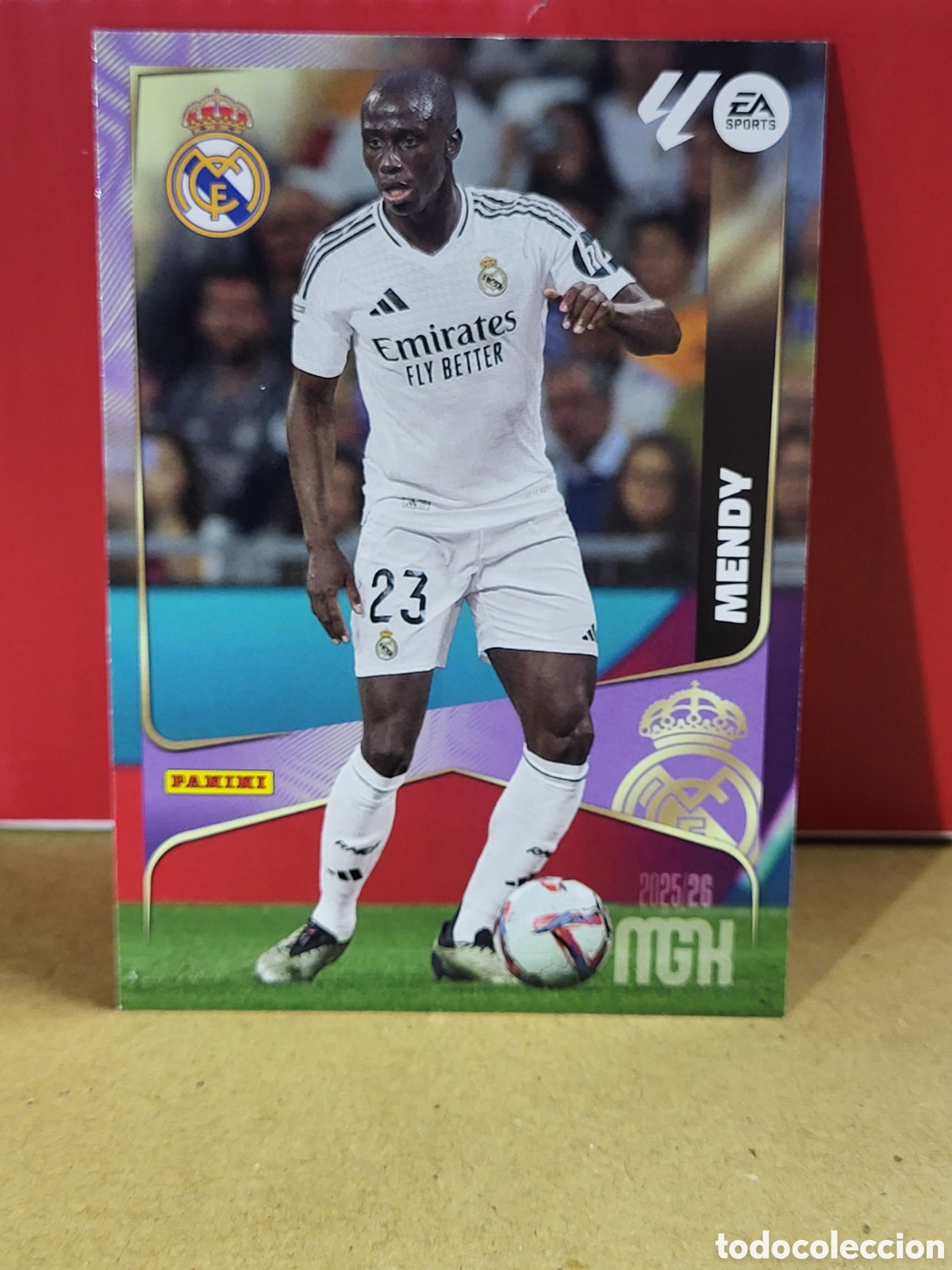 Fu&szlig;ball-Sticker: MENDY REAL MADRID N&ordm; 225 CROMO MGK 2025 2026 25 26
