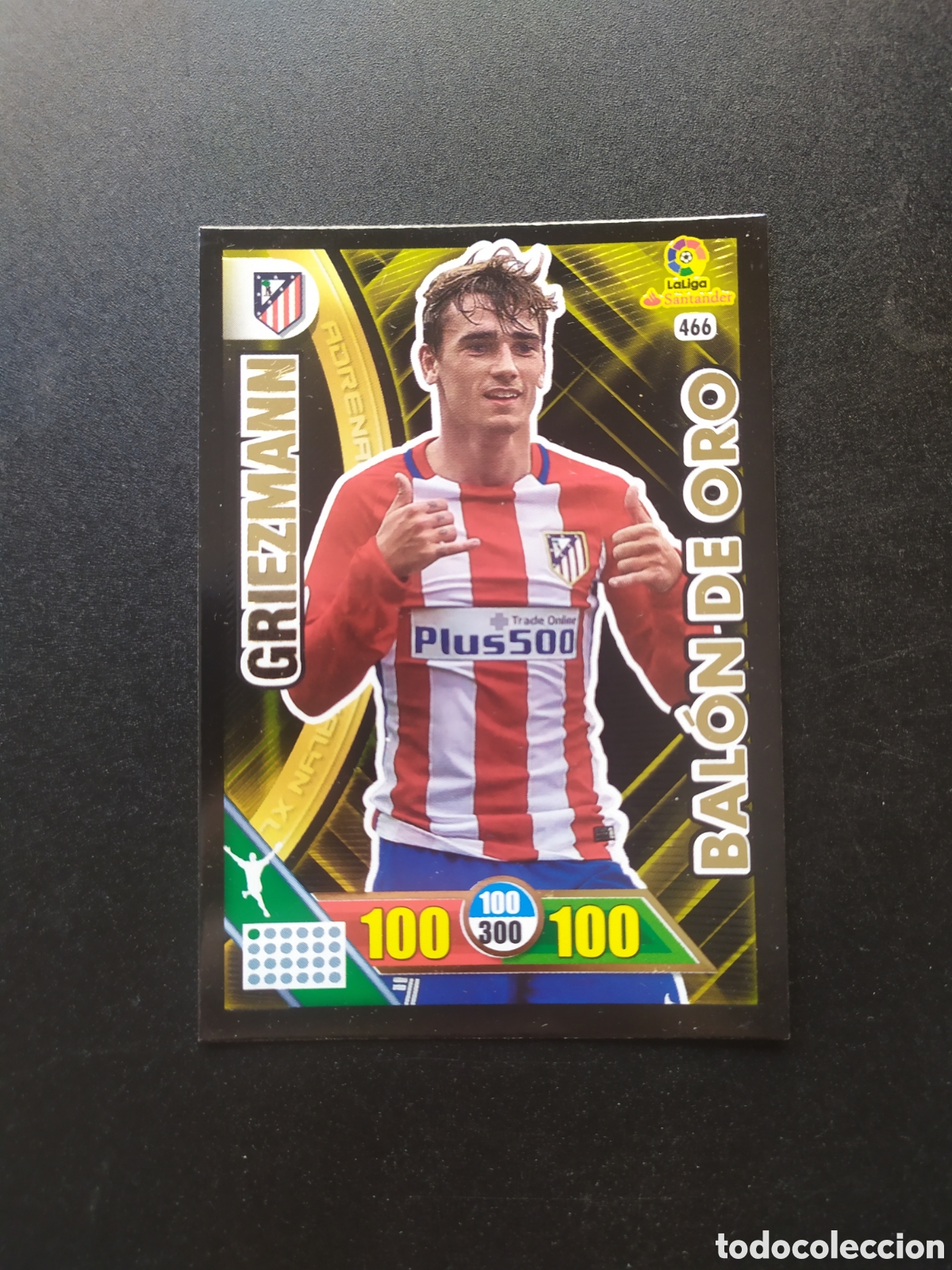 Cromos de F&uacute;tbol: Adrenalyn 2016 2017 16 17 panini Griezmann balon de oro n&deg; 466 Atl&eacute;tico Madrid