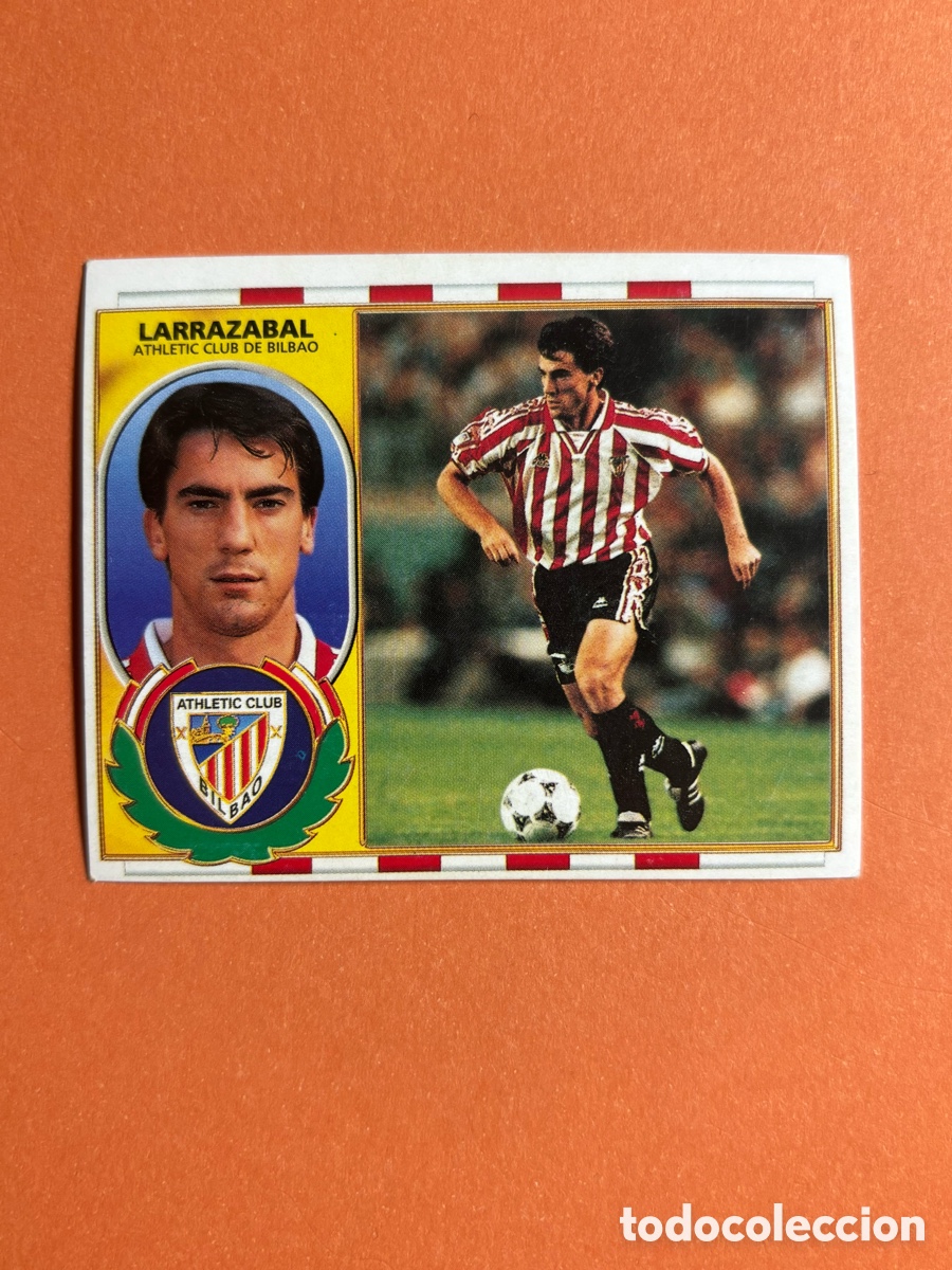 Figurine di Calcio: LARRAZABAL ATHLETIC DE BILBAO LIGA ESTE 1996/97 96 97 NUNCA PEGADO SIN PEGAR