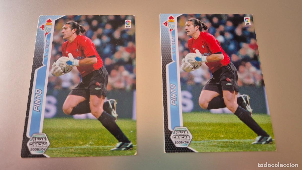 Cromos de F&uacute;tbol: LOTE MEGACRACKS 2005 2006 FORMADO POR 2 CROMOS N&ordm; 110 PINTO DEL CELTA LETRAS BLANCAS Y NEGRAS