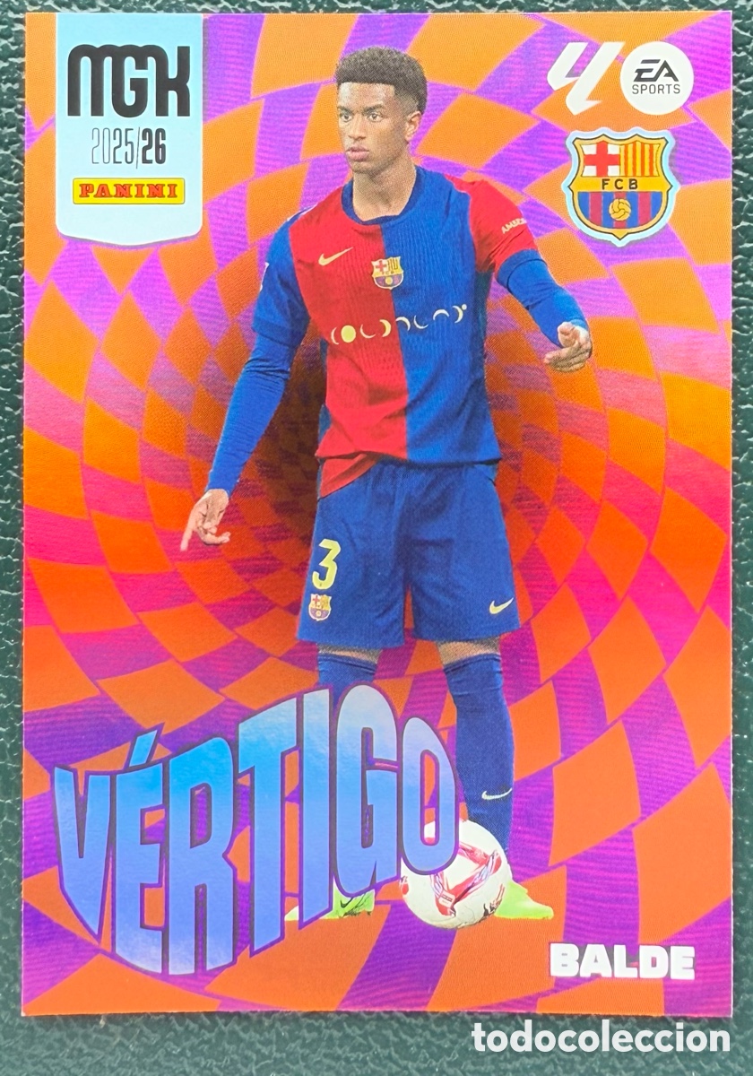 Cromos de f&uacute;tbol: 380 BALDE FC BARCELONA VERTIGO FICHAS ALBUM MEGACRACKS 2025 2026 MGK 25 26