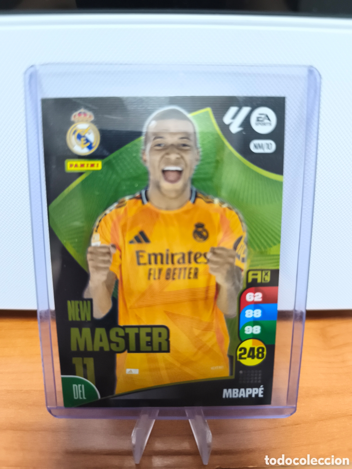 Cromos de f&uacute;tbol: Cromo de mbappe new m&aacute;ster 11 - Foto 1
