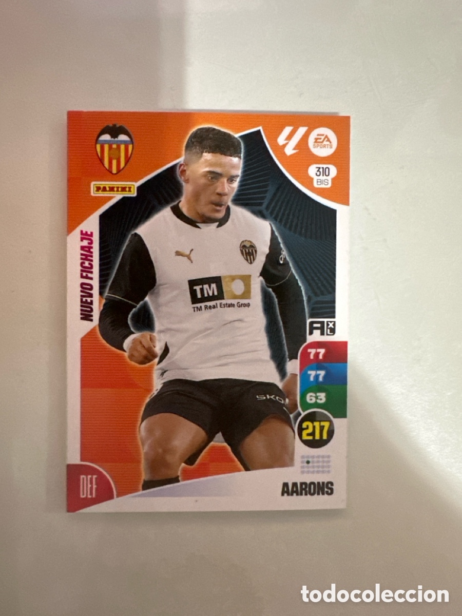 Football Stickers: AARONS 310BIS VALENCIA 310 BIS ADRENALYN LA LIGA 2024 2025 24 25