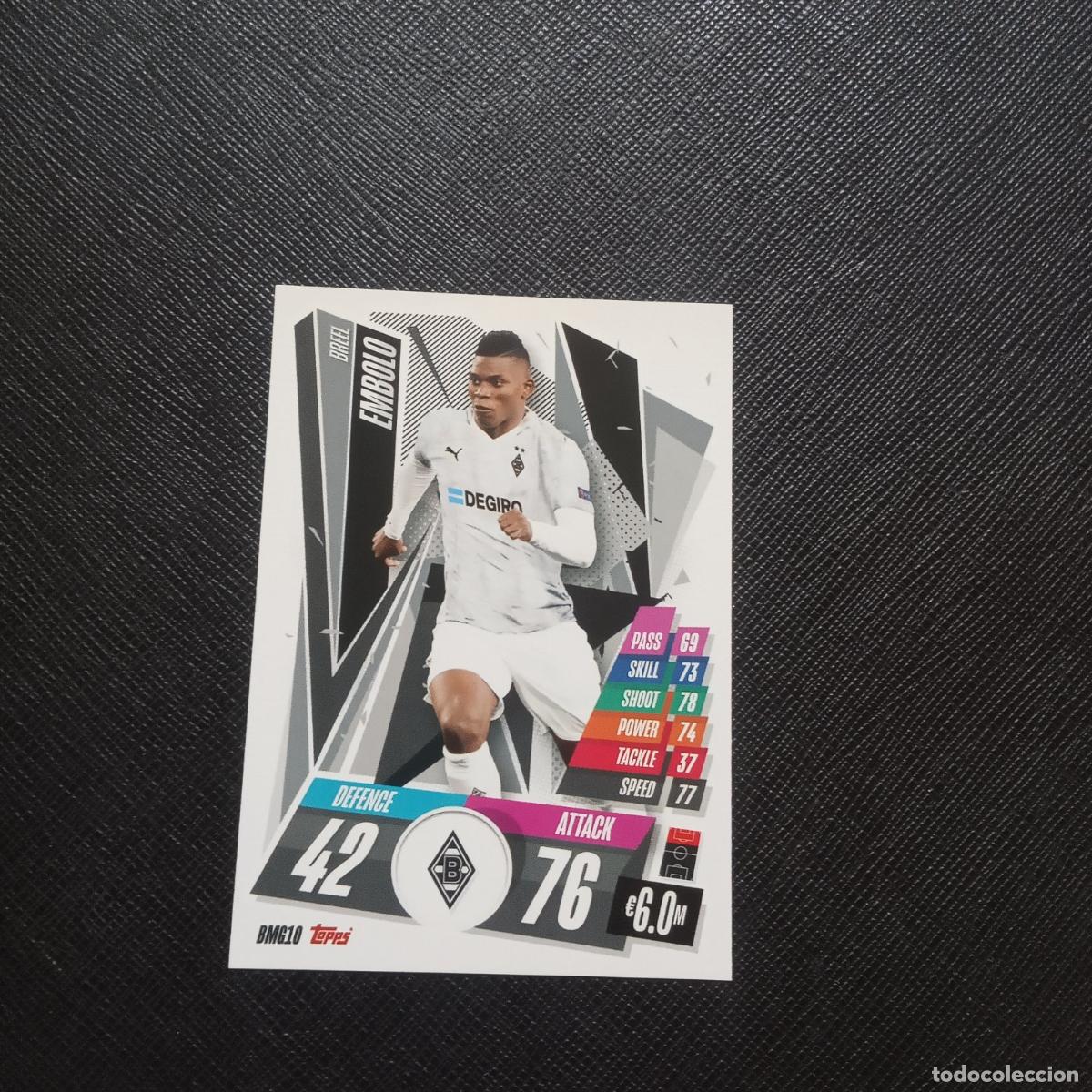 Cromos de f&uacute;tbol: EMBOLO MONCHENGLADBACH TOPPS MATCH ATTAX 2020 2021 CROMO FUTBOL 20 21 LIGA - A198 PG9