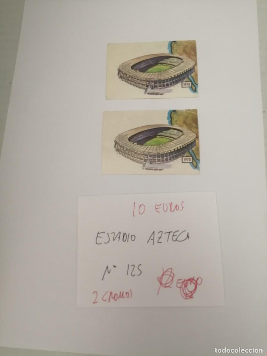 Cromos de F&uacute;tbol: BIMBO. Atlas Ilustrado Nuestro Mundo 3: CROMO DE ESTADIO AZTECA (No. 125, NUNCA PEGADO)