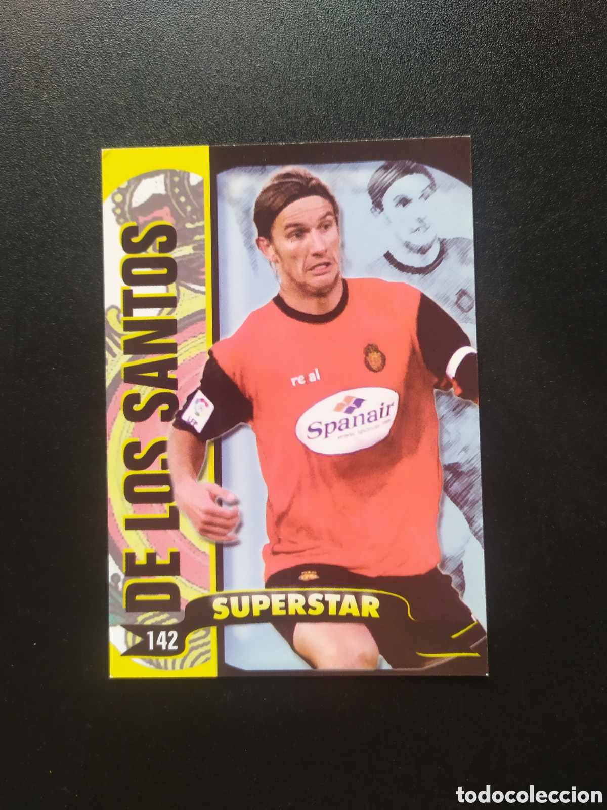 Figurine di Calcio: Mundicromo top Liga 2004 2005 04 05 De los Santos superstar mate n&deg; 142 Mallorca