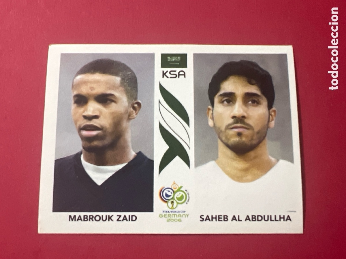 Fu&szlig;ball-Sticker: MABROUK ZAID/SAHEB AL ABDULLHA ARABIA SAUDI KSA ALEMANIA MUNDIAL GERMANY 2006 SIN PEGAR N&deg; 589