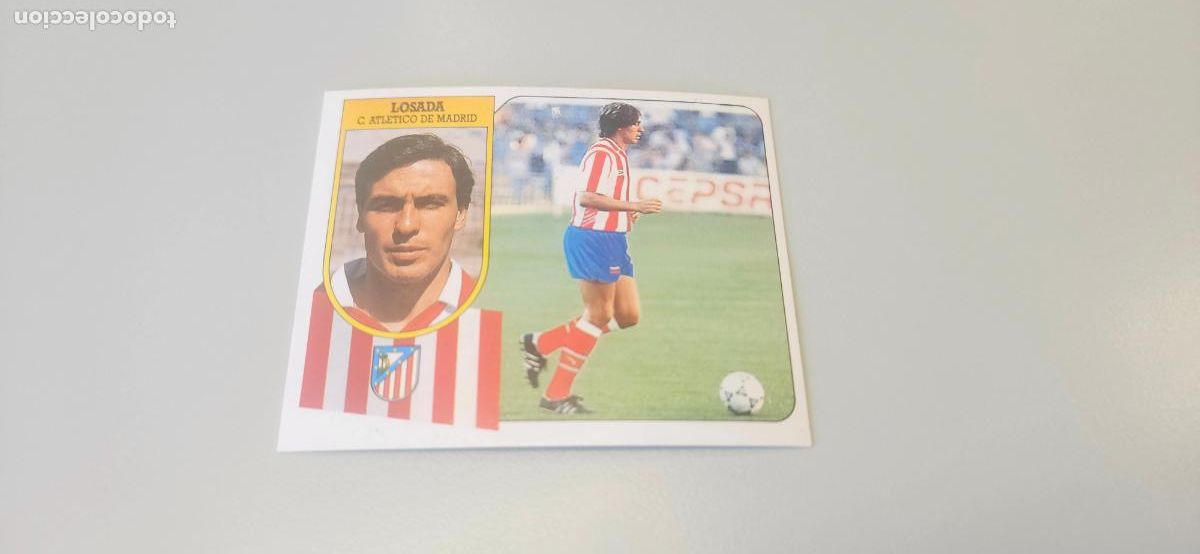 Cromos de f&uacute;tbol: losada FICHAJE atletico de madrid este 1991 1992 91 92 despegado