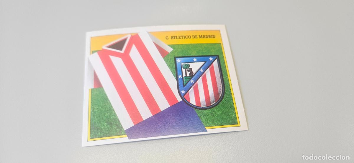 Fu&szlig;ball-Sticker: escudo atletico de madrid este 1991 1992 91 92 despegado