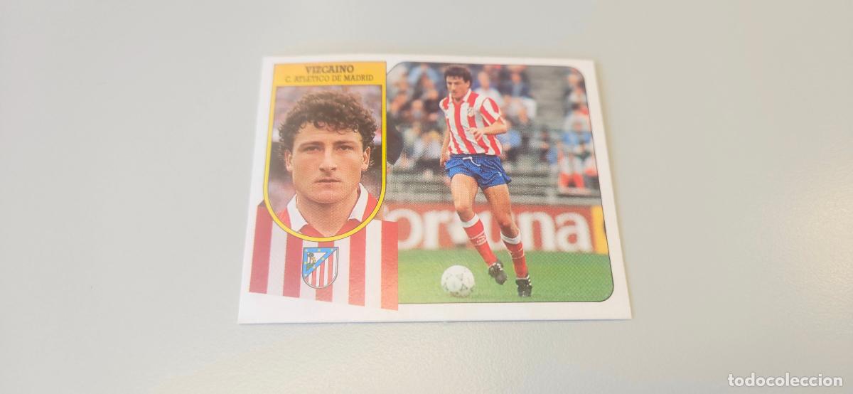 Fu&szlig;ball-Sticker: vizcaino atletico de madrid este 1991 1992 91 92 despegado