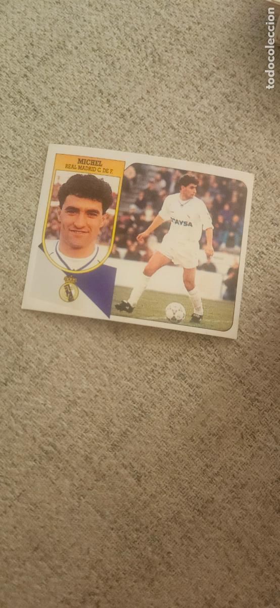 Cromos de F&uacute;tbol: michel real madrid este 1991 1992 91 92 despegado