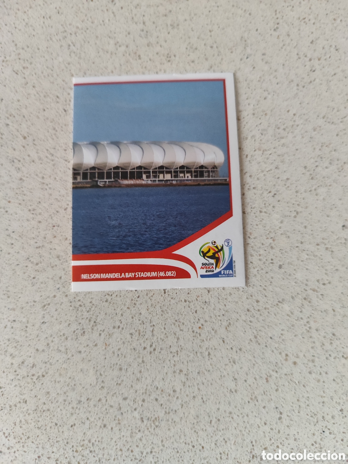 Fu&szlig;ball-Sticker: CROMO N&Uacute;MERO 17 Nelson Mandela Bay/Port Elizabeth - Nelson Mandela Bay Stad. MUNDIAL 2010 SUD&Aacute;FRICA.