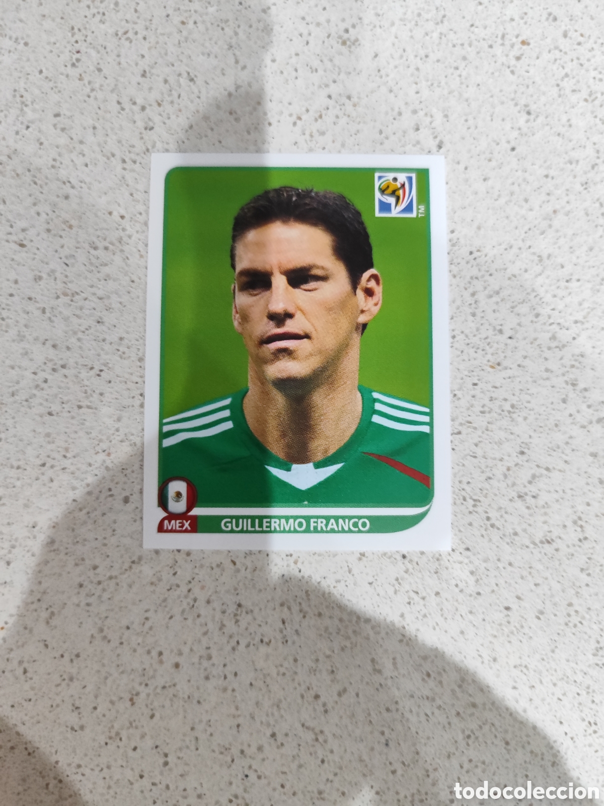 Cartes &agrave; collectionner de Football: CROMO N&Uacute;MERO 62 Guillermo Franco M&Eacute;XICO. MUNDIAL 2010 SUD&Aacute;FRICA.