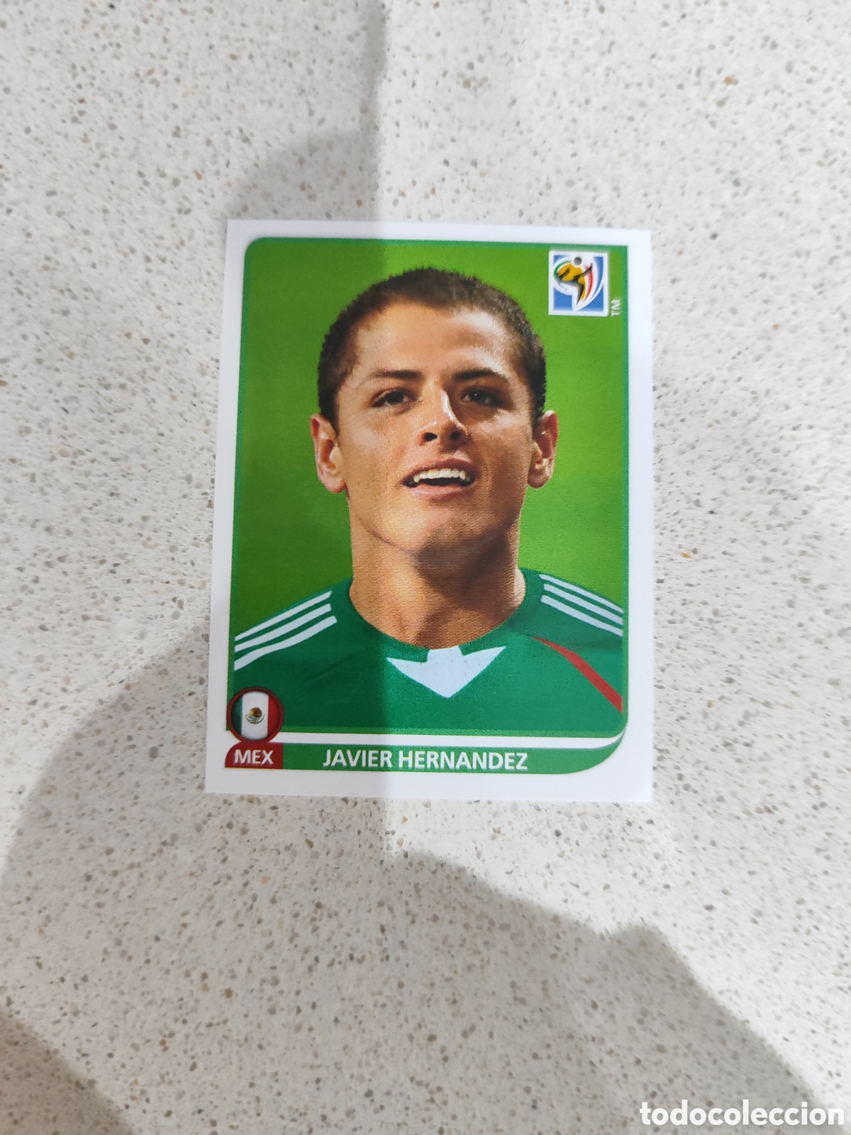 Cromos de f&uacute;tbol: CROMO N&Uacute;MERO 64 Javier Hernandez M&Eacute;XICO. MUNDIAL 2010 SUD&Aacute;FRICA.