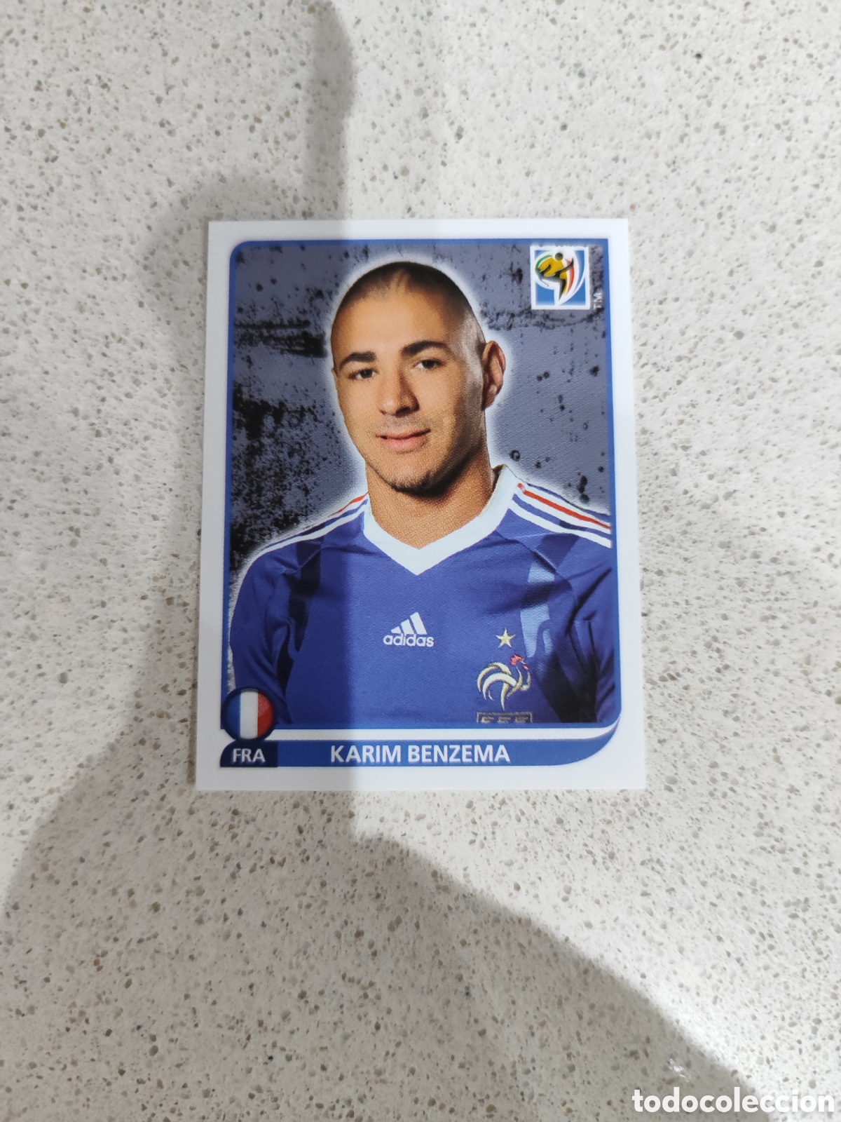 Cromos de F&uacute;tbol: CROMO N&Uacute;MERO 104 Karim Benzema FRANCIA. MUNDIAL 2010 SUD&Aacute;FRICA.