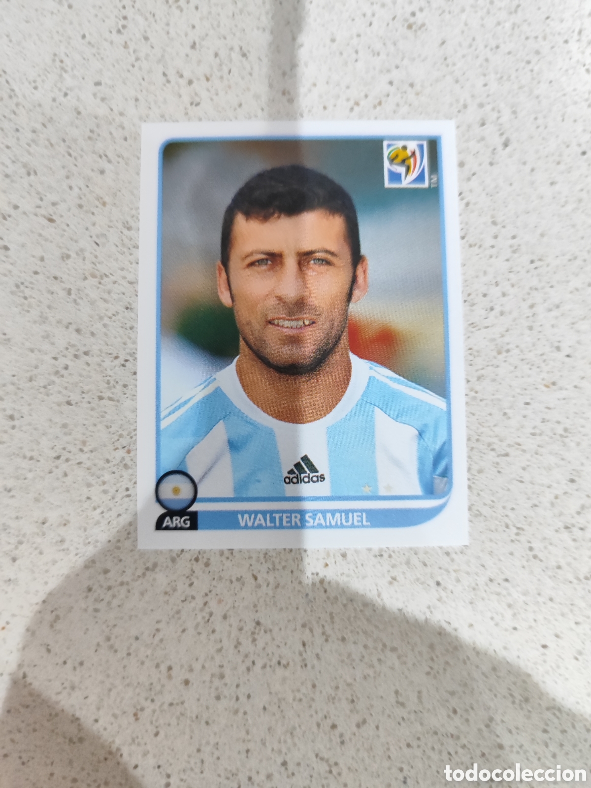 Figurine di Calcio: CROMO N&Uacute;MERO 111 Walter Samuel ARGENTINA. MUNDIAL 2010 SUD&Aacute;FRICA.