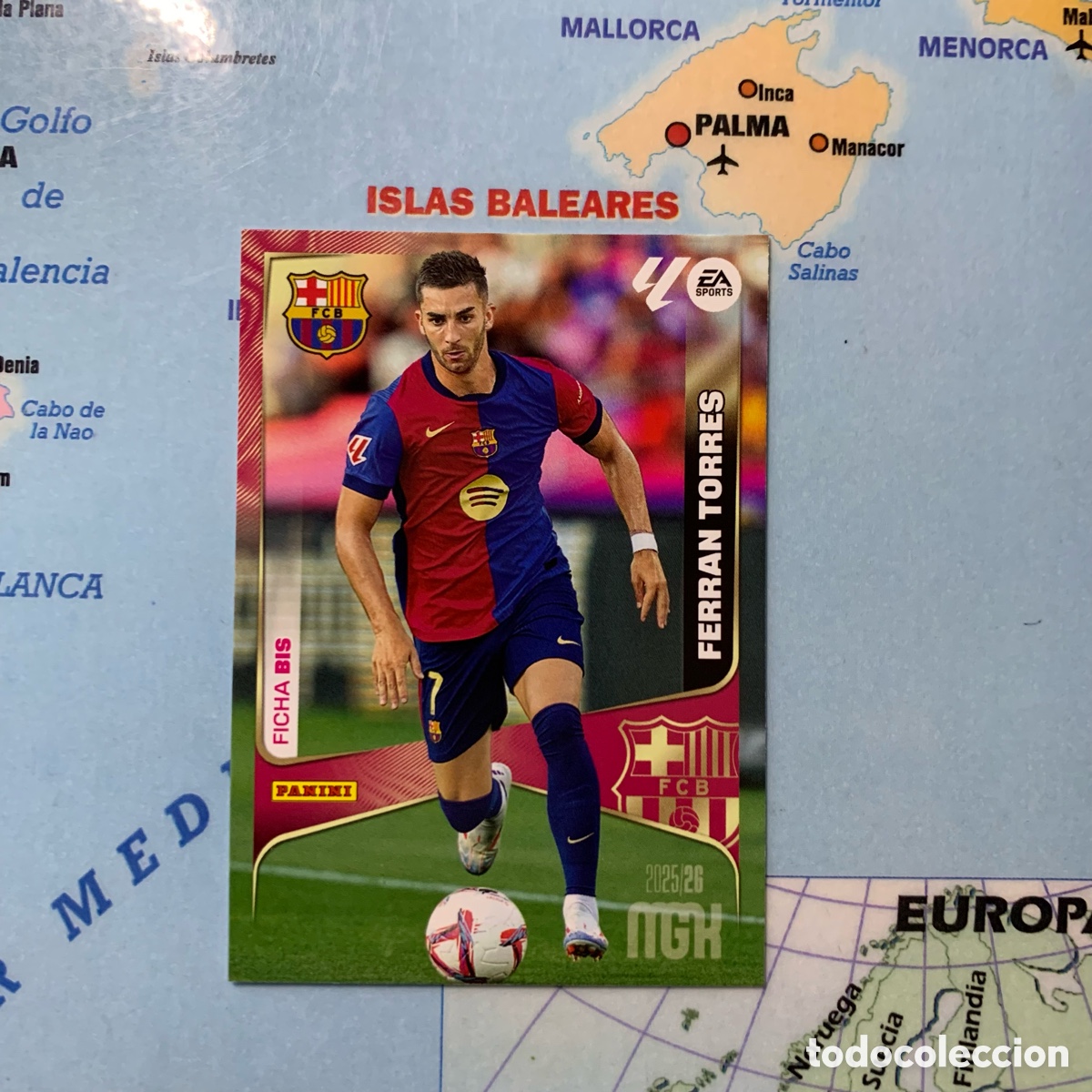Fu&szlig;ball-Sticker: Ferran Torres n&uacute;mero 89 Bis del Barcelona Megacracks 25-26 2025-2026