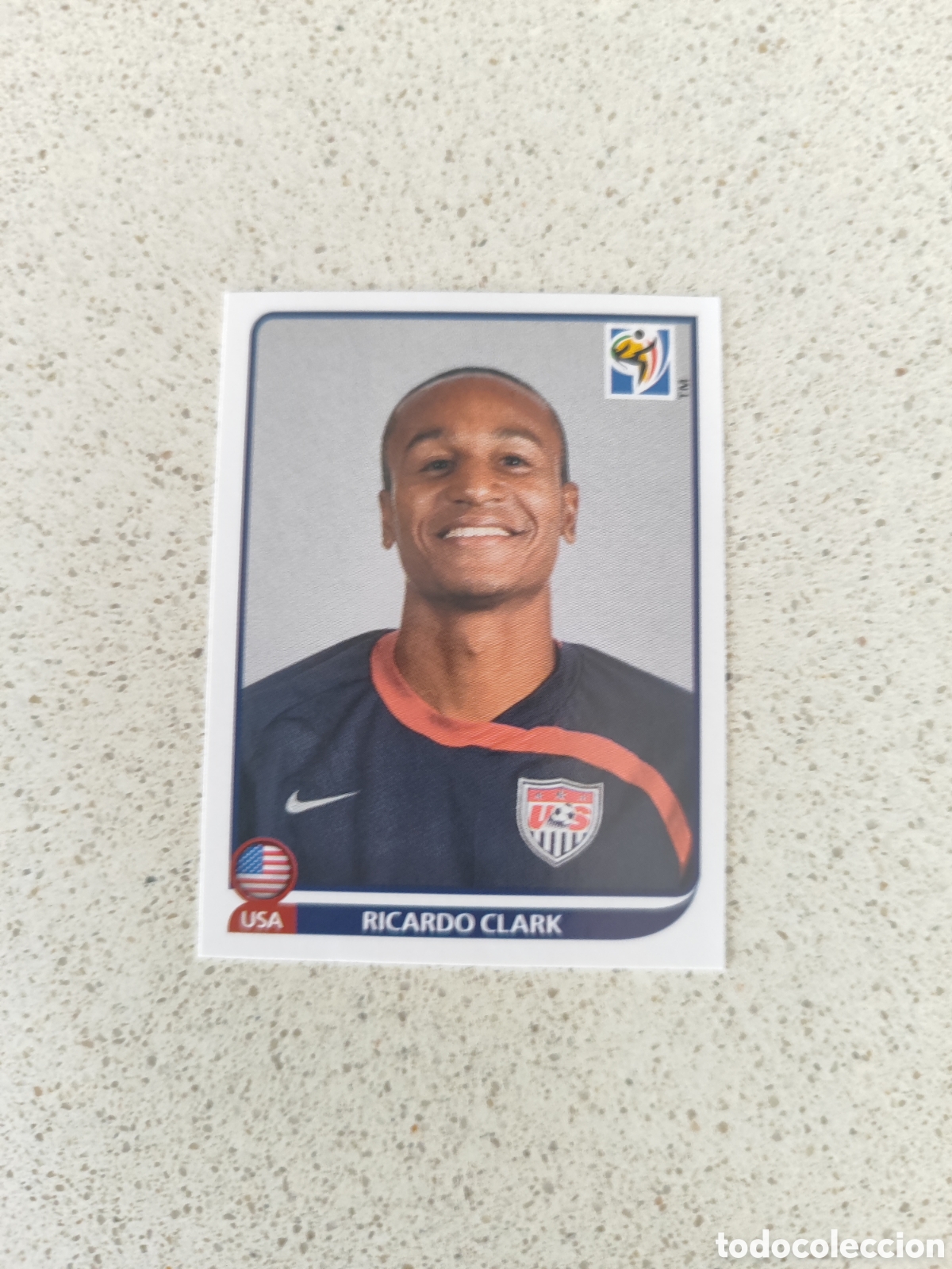 Football Stickers: CROMO N&Uacute;MERO 211 Ricardo Clark USA. MUNDIAL 2010 SUD&Aacute;FRICA.